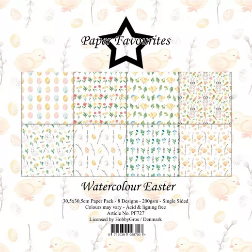 Paper Favourites - Watercolour Easter - 12x12 Paper Pack