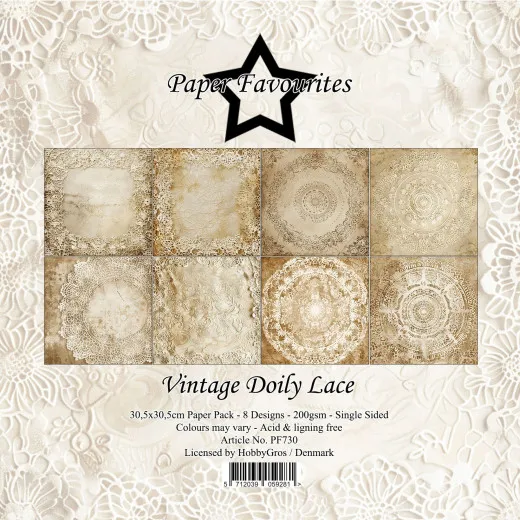 Paper Favourites - Vintage Doily - 12x12 Paper Pack