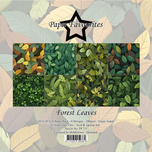 Paper Favourites - Forest Leaves - 12x12 Paper Pack