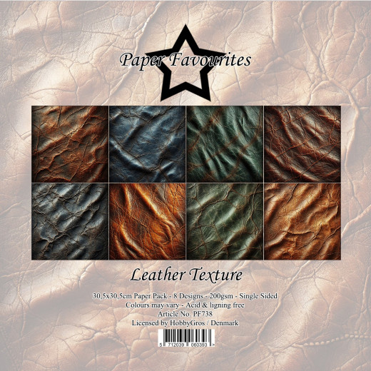 Paper Favourites - Leather Texture - 12x12 Paper Pack