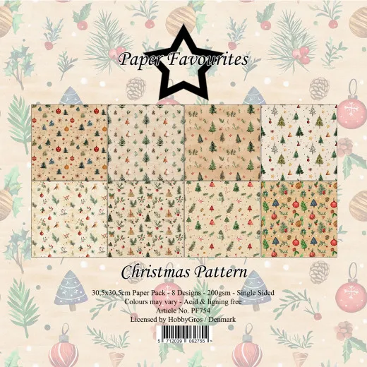Paper Favourites - Christmas Pattern - 12x12 Paper Pack