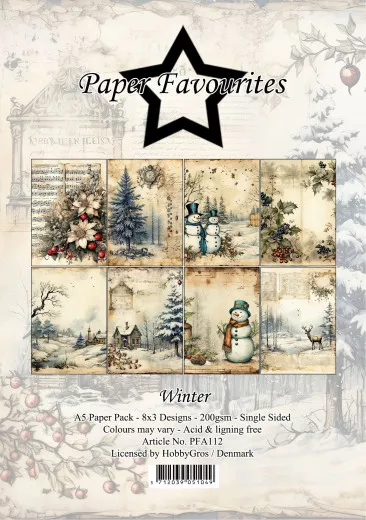 Paper Favourites - Winter - A5 Paper Pack