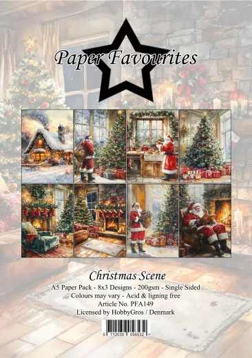 Paper Favourites - Christmas Scene - A5 Paper Pack