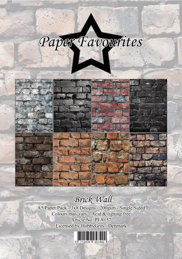 Paper Favourites - Brick Wall - A5 Paper Pack