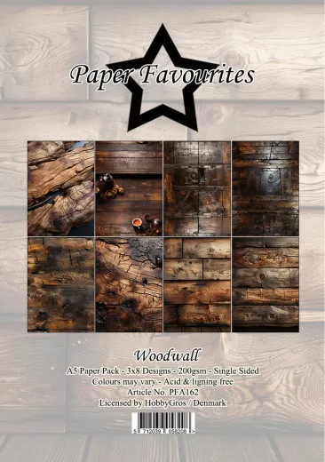 Paper Favourites - Woodwall - A5 Paper Pack