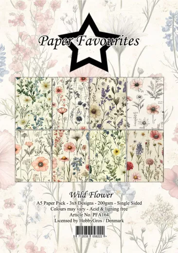 Paper Favourites - Wild Flower - A5 Paper Pack