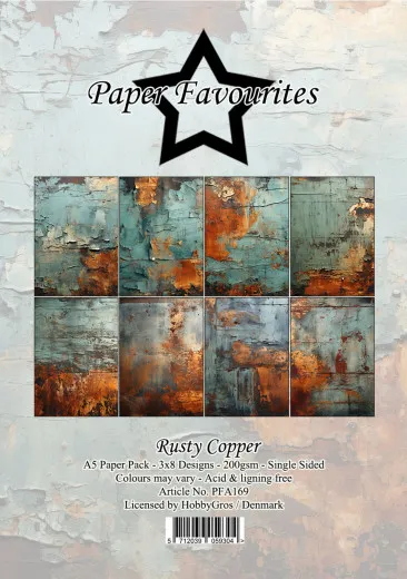 Paper Favourites - Rusty Copper - A5 Paper Pack