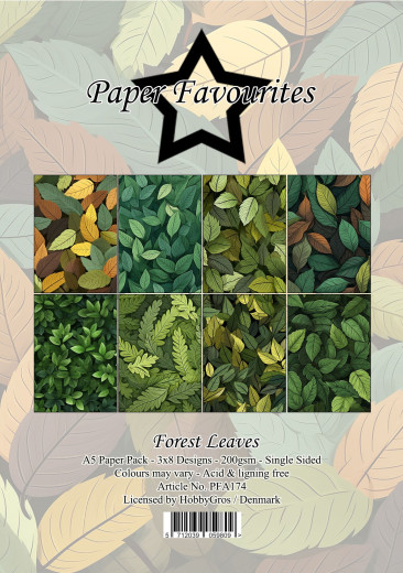 Paper Favourites - Forest Leaves - A5 Paper Pack