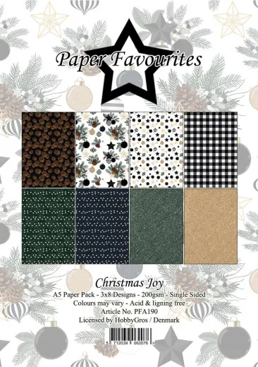 Paper Favourites - Christmas Joy - A5 Paper Pack