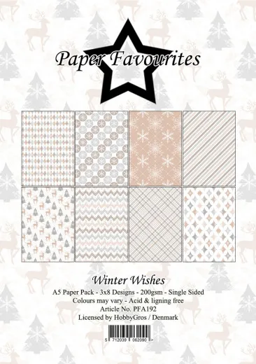Paper Favourites - Winter Wishes - A5 Paper Pack
