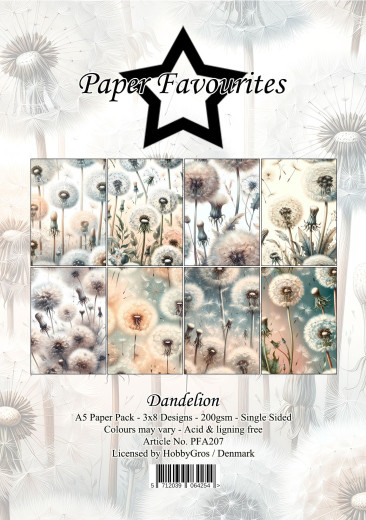 Paper Favourites - Dandelion - A5 Paper Pack