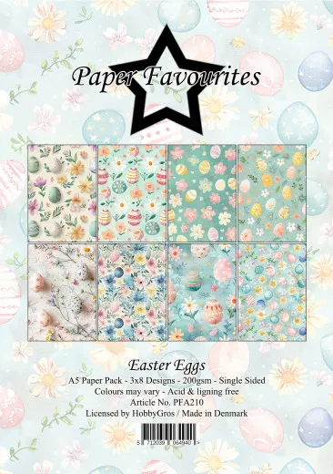 Paper Favourites - Easter Eggs - A5 Paper Pack