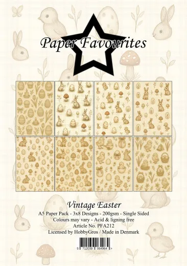 Paper Favourites - Vintage Easter - A5 Paper Pack