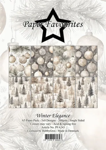 Paper Favourites - Winter Elegance - A5 Paper Pack