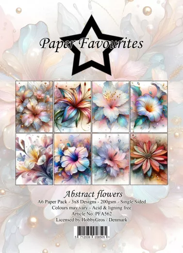 Paper Favourites - Abstract Flowers - A6 Paper Pack