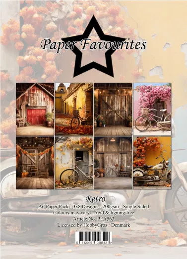 Paper Favourites - Retro - A6 Paper Pack