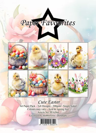 Paper Favourites - Cute Easter - A6 Paper Pack