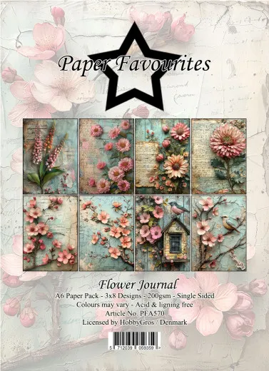 Paper Favourites - Flower Journal - A6 Paper Pack