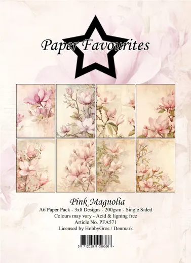 Paper Favourites - Pink Magnolia - A6 Paper Pack