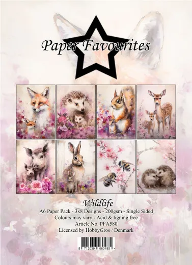 Paper Favourites - Wildlife - A6 Paper Pack