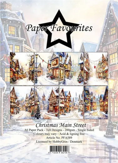 Paper Favourites - Christmas Main Street - A6 Paper Pack