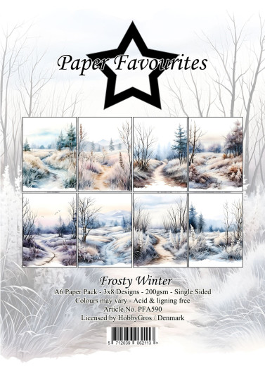 Paper Favourites - Frosty Winter - A6 Paper Pack
