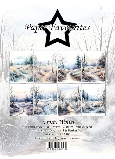 Paper Favourites - Frosty Winter - A6 Paper Pack