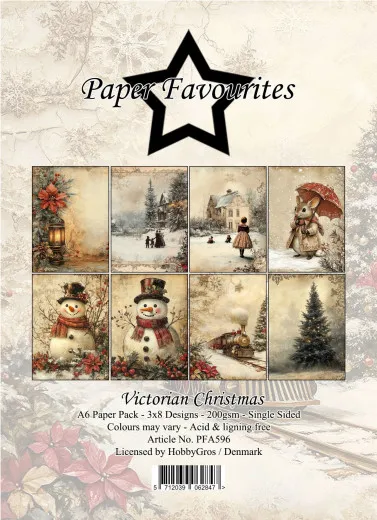 Paper Favourites - Victorian Christmas - A6 Paper Pack