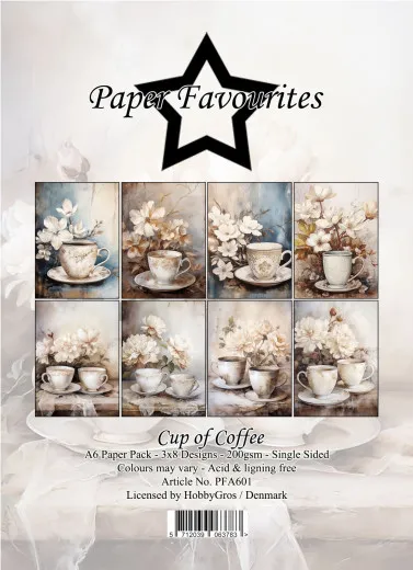 Paper Favourites - Cup of Coffee - A6 Paper Pack