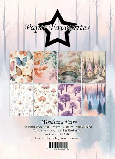 Paper Favourites - Woodland Fairy - A6 Paper Pack