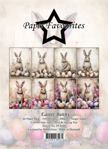Paper Favourites - Easter Bunny - A6 Paper Pack