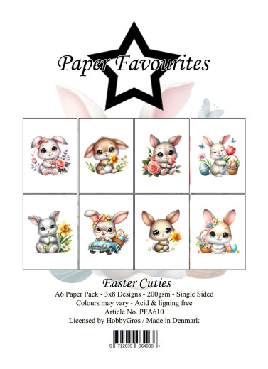 Paper Favourites - Easter Cuties - A6 Paper Pack