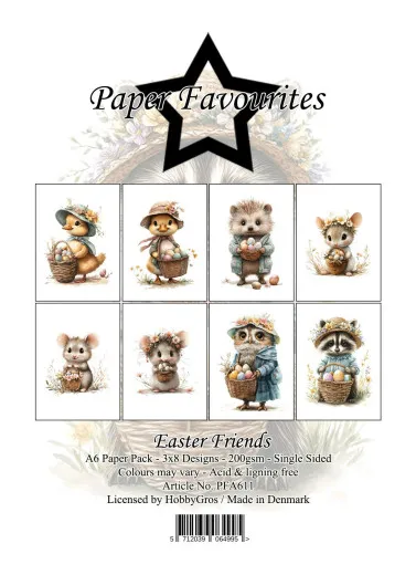 Paper Favourites - Easter Friends - A6 Paper Pack