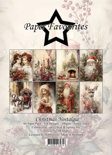 Paper Favourites - Christmas Nostalgia - A6 Paper Pack