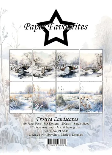 Paper Favourites - Frosted Landscapes - A6 Paper Pack