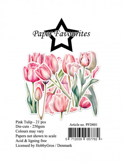 Paper Favourites Die-Cuts - Pink Tulip