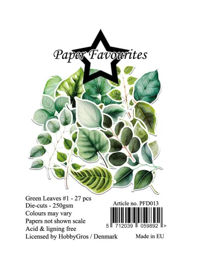 Paper Favourites Die-Cuts - Green Leaves #1