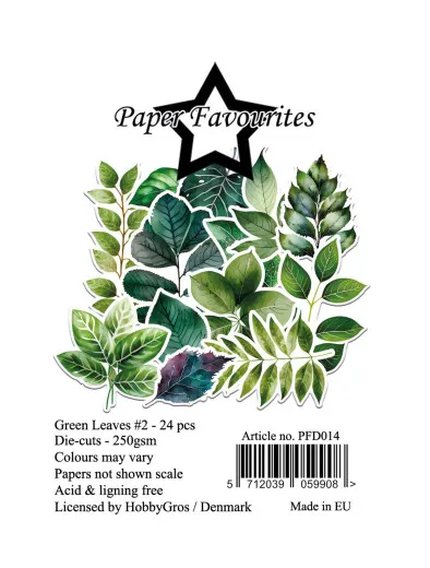 Paper Favourites Die-Cuts - Green Leaves #2