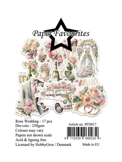 Paper Favourites Die-Cuts - Rose Wedding