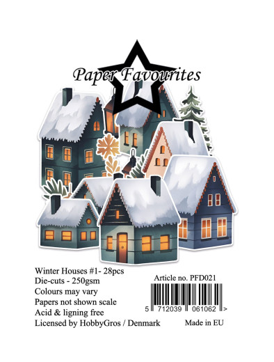 Paper Favourites Die-Cuts - Winter Houses #1