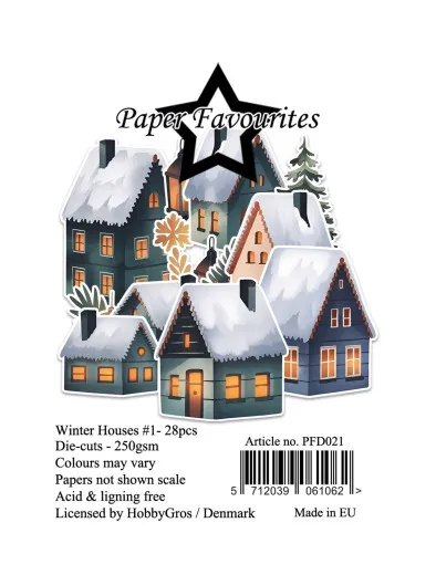 Paper Favourites Die-Cuts - Winter Houses #1