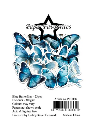 Paper Favourites Die-Cuts - Blue Butterflies