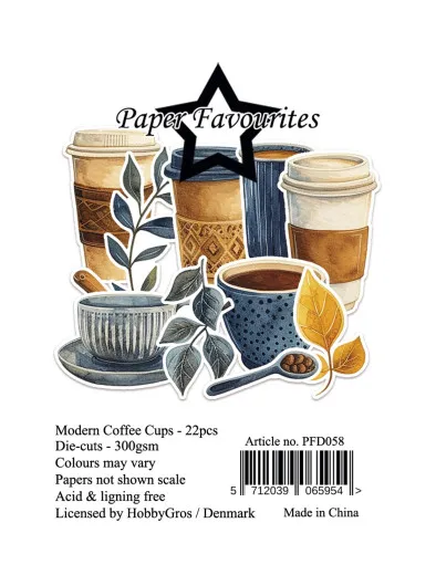 Paper Favourites Die-Cuts - Modern Coffee Cups