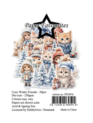Paper Favourites Die-Cuts - Cozy Winter Friends