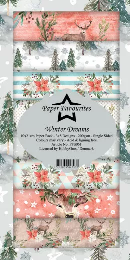 Paper Favourites Winter Dreams Slim Paper Pack