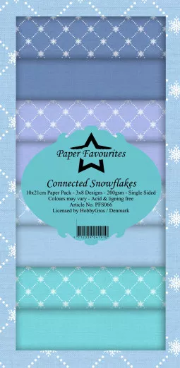 Paper Favourites Connected Snowflakes Slim Paper Pack