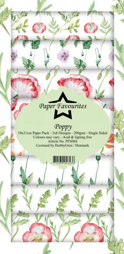 Paper Favourites - Poppy - Slim Paper Pack