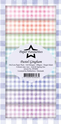 Paper Favourites - Pastel Gingham - Slim Paper Pack