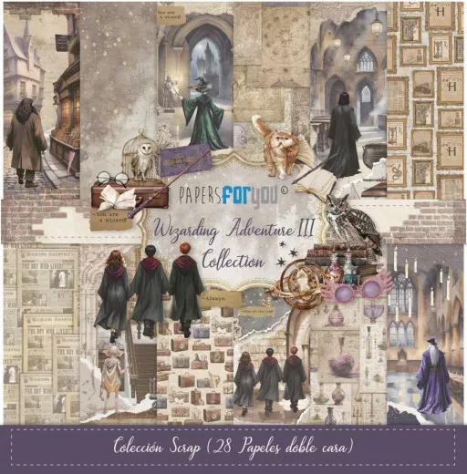 Wizarding Adventure III - 8x8 Midi Scrap Paper Pack