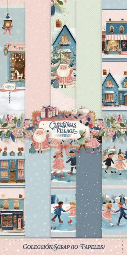 Christmas Village - 6x12 Slim Scrap Paper Pack